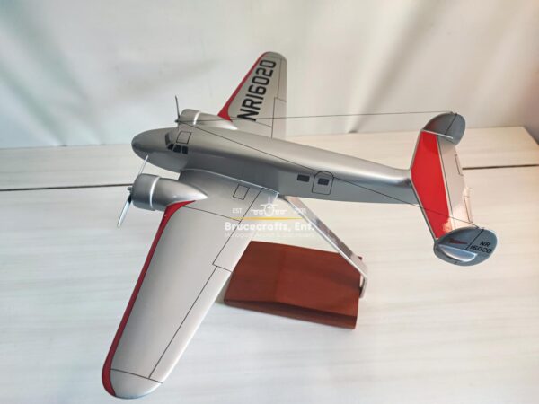 Model of Lockheed Model 10 Electra with detailed craftsmanship.